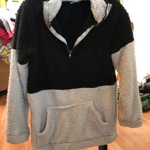 Extremely soft 1/4 zip pullover “teddy bear soft” jacket